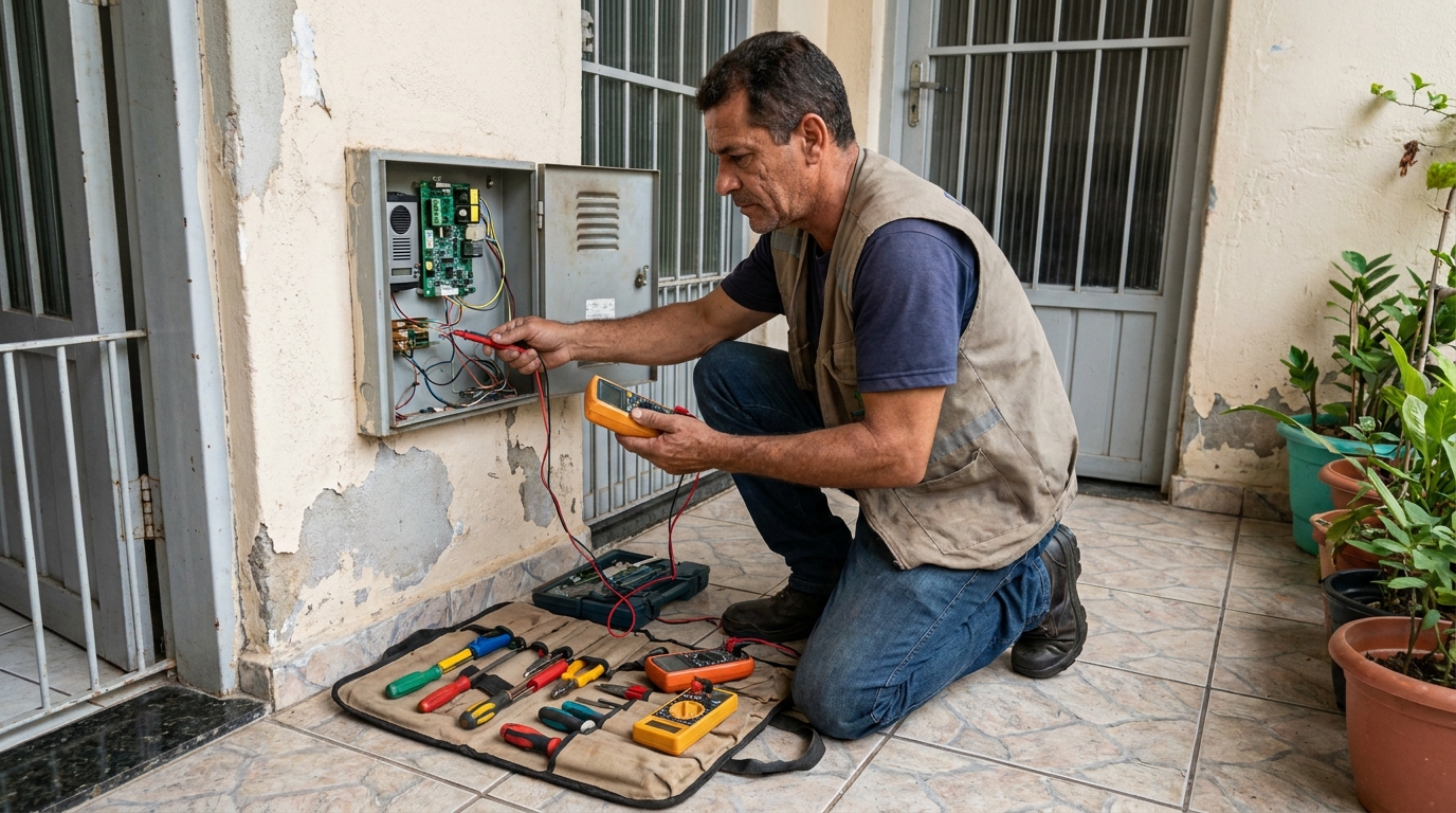 Troca de Fiação de Interfone em Cascavel‑PR